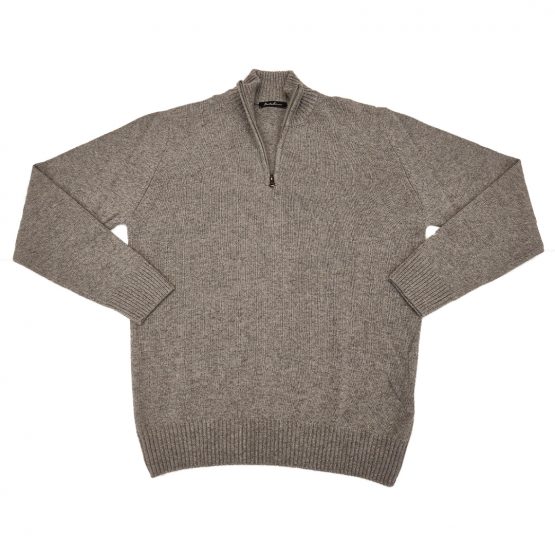 SWEATER ITALIA ZIP GRIGIO