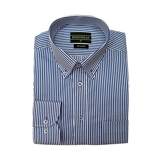 CAMISA BOSTONIAN RAYA AZUL